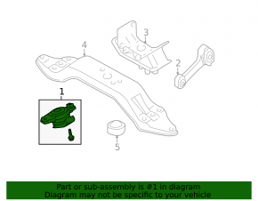 Engine mount left Subaru XV Crosstrek 13-17