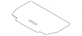Audi E-Tron 19-23 black front trunk floor