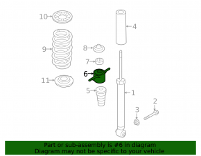 Rear left shock absorber support Hyundai Ioniq 17-22
