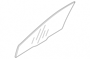 Front right door glass for Mitsubishi Galant 04-12