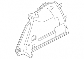 Arch trim lower left VW Golf 15-21 5d black