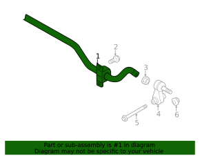 Rear stabilizer bar for Volkswagen Golf 22-25