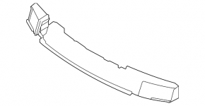 Upper front bumper absorber for Nissan Ariya 23-25