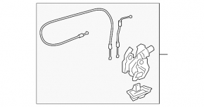 Trunk lid lock Lexus ES250 ES300h ES350 19- electric