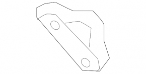 Bracket of the shock absorber of the trunk door on the body left Lexus UX200 UX250h 19-