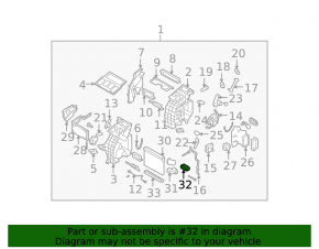 Subaru b9 Tribeca air conditioner heater valve