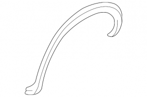 Rear right wing arch trim Infiniti QX30 17- AWD