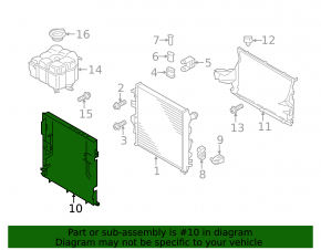 Radiator frame VW Touareg 11-17 3.6