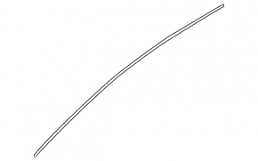 Upper door molding, front left, Kia Sportage 23-26, matte black