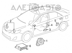 Lexus UX 19-26 steering wheel cable without heated steering wheel