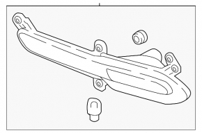 Rear bumper light left Kia Niro 17-19 HEV, PHEV