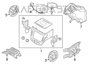 Right tweeter Hyundai Veloster 12-17