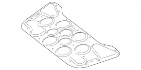 Mercedes CLA 14-19 hood insulation