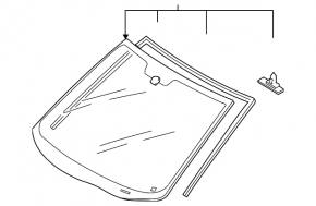 Windshield Mazda CX-7 06-09 Lamipane GGN