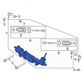 Ford F-150 15-17 Electric Power Steering Rack