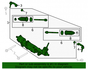 Ford F-150 15-17 Electric Power Steering Rack