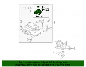 Coolant expansion tank for Hyundai Sonata 16-19