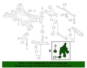 Rear right axle Subaru XV Crosstrek 13-14