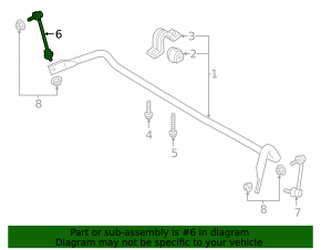 Front stabilizer link right Volvo XC90 16-22