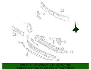 Front bumper bracket right Volvo XC90 25-26