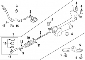 Subaru Forester 25-26 steering rack