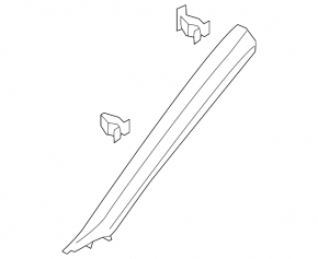 Front pillar trim left VW Atlas 18- gray