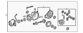 Rear differential gearbox Lexus RX350 10-15
