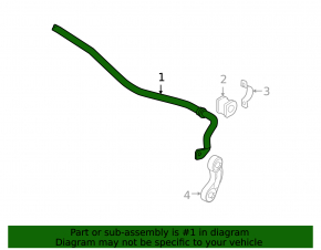 Rear stabilizer bar for Audi A6 04-11, 18mm