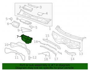 Air intake heater Audi Q7 16 - assembled 3 parts