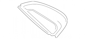 BMW X2 F39 18-23 Rear Right Window Cover, Chrome