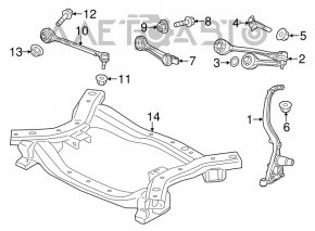 Front right axle with hub for a 2023 Dodge Challenger