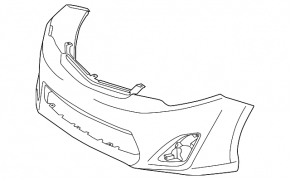 Front Bumper Naked Toyota Camry v50 12-14 USA LE XLE SIGNEDA