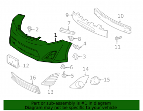 Front Bumper Naked Toyota Camry v50 12-14 USA LE XLE SIGNEDA