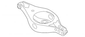 Lower arm under spring rear left Nissan Pathfinder 13-20 dented