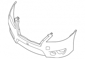 Front Bumper Naked Nissan Sentra 13-15 Graphite