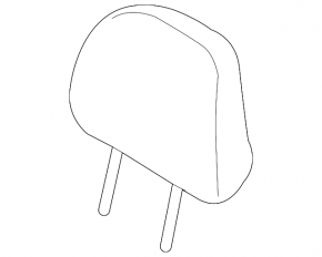 Subaru Forester 19-24 SK rear left headrest, gray cloth, for cleaning