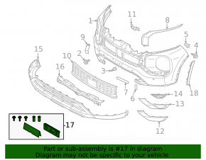 Mitsubishi Outlander 22-25 Front Bumper License Plate