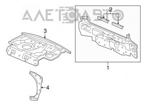 Acura TLX 15 rear panel - made