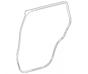 Lexus GX 24-26 rear left door seal