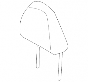 Mitsubishi Outlander 2020 front left headrest, gray leather, dry-cleanable