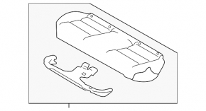 Rear row of seats 2 row Nissan Altima 19-22 cloth black awd