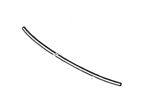 Ford Flex 09-19 Trunk Door Molding Black