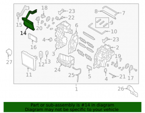 Heater radiator for the Hyundai Sonata 16-19 Hybrid