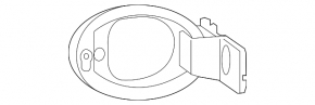 Porsche Panamera 17-23 Fuel Filler Door Housing