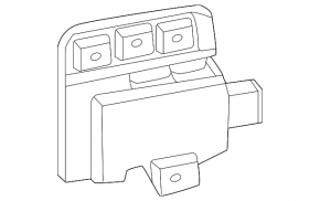 Blind Spot Sensor (BSM) rear left Kia EV6 22-24 with bracket