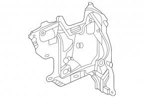 Left engine shield insulation Mercedes W167 GLE 350 450 20-26