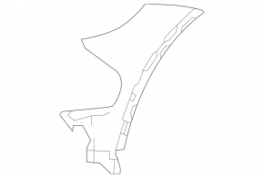 Left front bumper mount for Mercedes GLC 63 20-21 AMG (package)