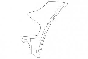 Left front bumper mount for Mercedes GLC 63 20-21 AMG (package)