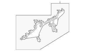 Black center dash trim for Start/Stop for Mazda CX-30 20-23
