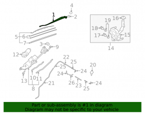 Right wiper arm for Mazda CX-7 06-12